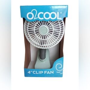 O2 Cool Portable Clip Fan with Efficient Multi-Blade Design